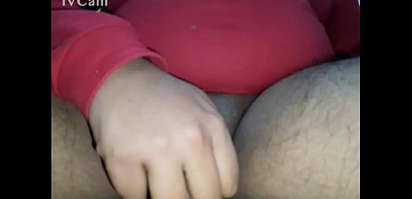  fat indian tight black cock with cock ring big balls masturbating  huge cum shot
